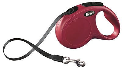 Flexi Rollijn Classic Tape Rood - S 5 Mtr