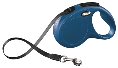 Flexi Rollijn Classic Tape Blauw - S 5 Mtr