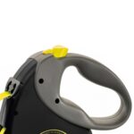 Flexi Rollijn Giant Tape Neon Zwart / Geel - M 8 Mtr