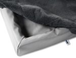 Bia Bed Fleece Hoes Hondenmand Grijs - Bia-3 70 x 60 x 15 cm