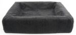 Bia Bed Fleece Hoes Hondenmand Grijs - Bia-4 85 x 70 x 15 cm