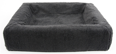 Bia Bed Fleece Hoes Hondenmand Grijs - Bia-4 85 x 70 x 15 cm