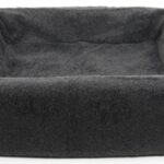 Bia Bed Fleece Hoes Hondenmand Grijs - Bia-7 120 x 100 x 15 cm
