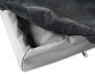 Bia Bed Fleece Hoes Hondenmand Grijs - Bia-7 120 x 100 x 15 cm