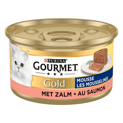 Gourmet Gold Fijne Mousse Zalm - 24 x 85 g