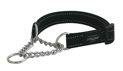 27829.jpg Rogz For Dogs Lumberjack Halfslip Halsband Zwart - 25 Mmx50-70 cm