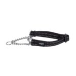 Rogz For Dogs Snake Halfslip Halsband Zwart - 16 Mmx32-44 cm