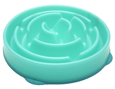 Slo-Bowl Feeder Drop Teal Lichtblauw - 29 x 29 x 7 cm