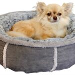 Rosewood Hondenmand Pluche Donut Grijs - 51 x 51 x 13 cm