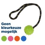 Happy Pet Tough Toys Floater Rubber Bal Touw Assorti - Medium 37,5 x 5 x 5 cm