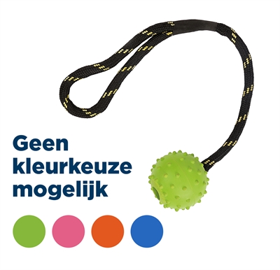32854.jpg Happy Pet Tough Toys Floater Rubber Bal Touw Assorti - Medium 37,5 x 5 x 5 cm