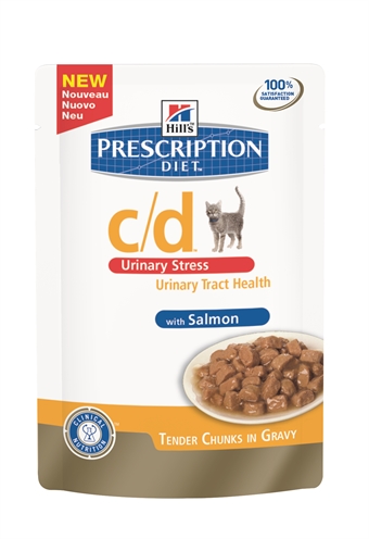 Hill'S Prescription Diet Hill'S Feline C/D Urinary Stress Zalm - 12 x 85 g