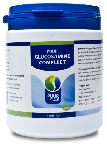 339845.jpg Puur Natuur Glucosamine Extra (Compleet) Voor Hond En Kat - 500 g
