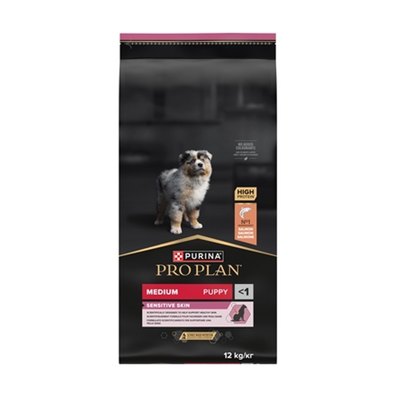 Pro Plan Puppy Medium Sensitive Skin - 12 kg