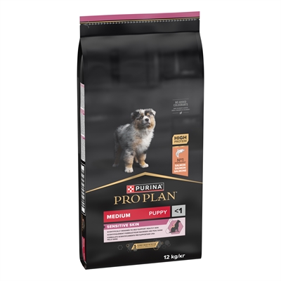 Pro Plan Puppy Medium Sensitive Skin - 12 kg