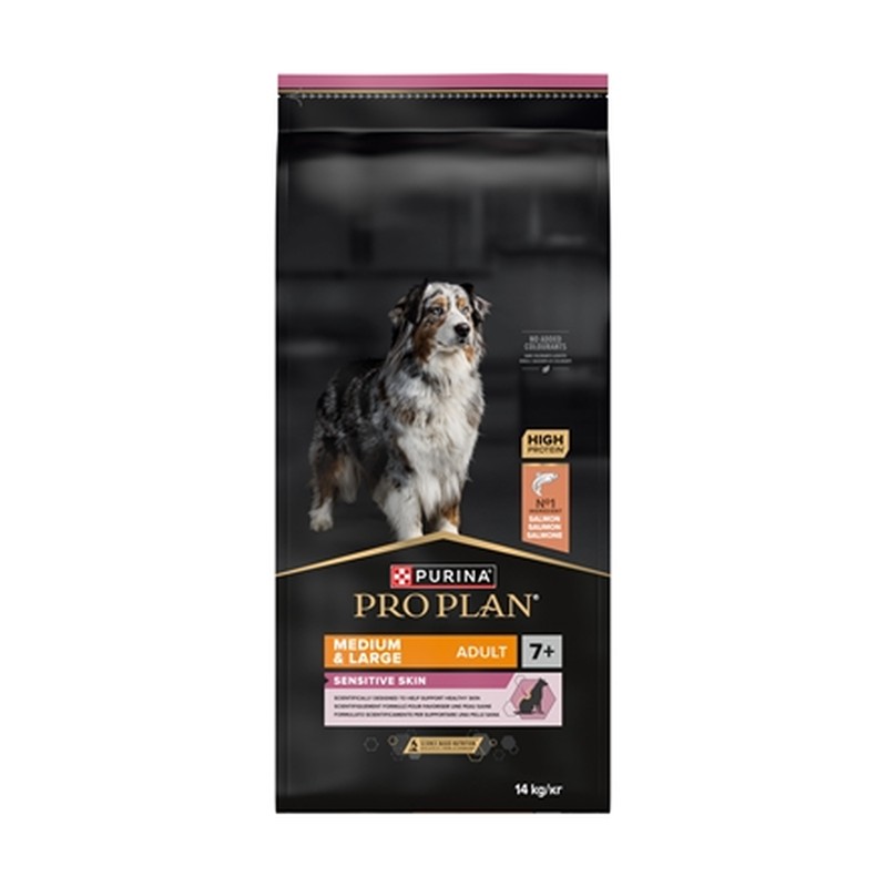 Pro Plan Dog Adult Medium / Large 7+ Sensitive Skin - 14 kg