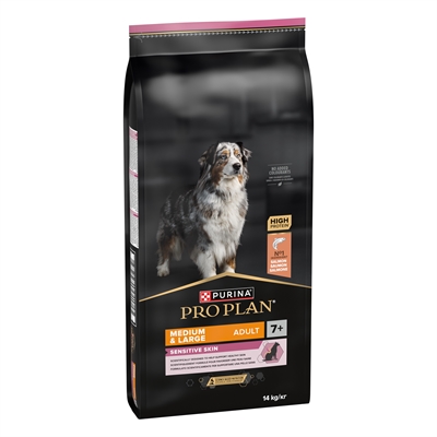 Pro Plan Dog Adult Medium / Large 7+ Sensitive Skin - 14 kg