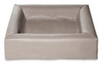 Bia Bed Kunstleer Hoes Hondenmand Taupe - Bia-2 60 x 50 x 12,5 cm