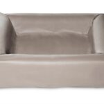 Bia Bed Kunstleer Hoes Hondenmand Taupe - Bia-3 70 x 60 x 15 cm