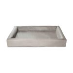 Bia Bed Kunstleer Hoes Hondenmand Taupe - Bia-6 100 x 80 x 15 cm