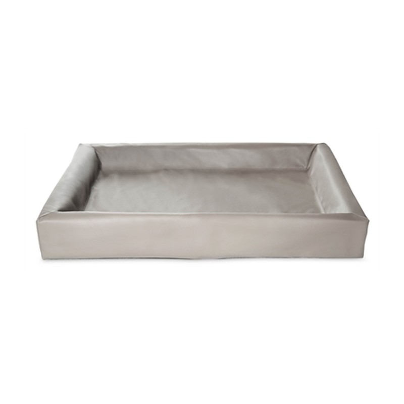 HuisdierXL VDM 347639 image derivative v1 Bia Bed Kunstleer Hoes Hondenmand Taupe - Bia-6 100 x 80 x 15 cm