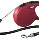Flexi Rollijn Classic Cord Rood - M 8 Mtr