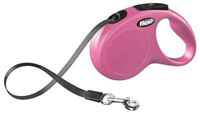 Flexi Rollijn Classic Tape Roze - S 5 Mtr