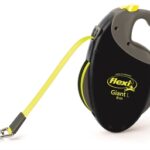 Flexi Rollijn Giant Tape Neon Zwart / Geel - L 8 Mtr