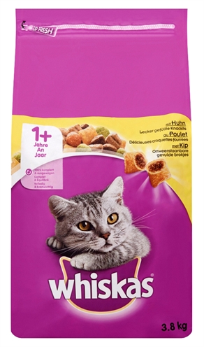 Whiskas Droog Adult Kip - 3,8 kg
