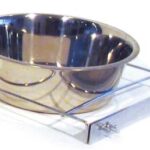 Rvs Hondenbak Met Schroefhouder - 21 cm
