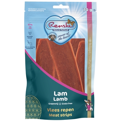 356642.jpg Renske Gezonde Beloning Vlees Strip Lam - 70 g