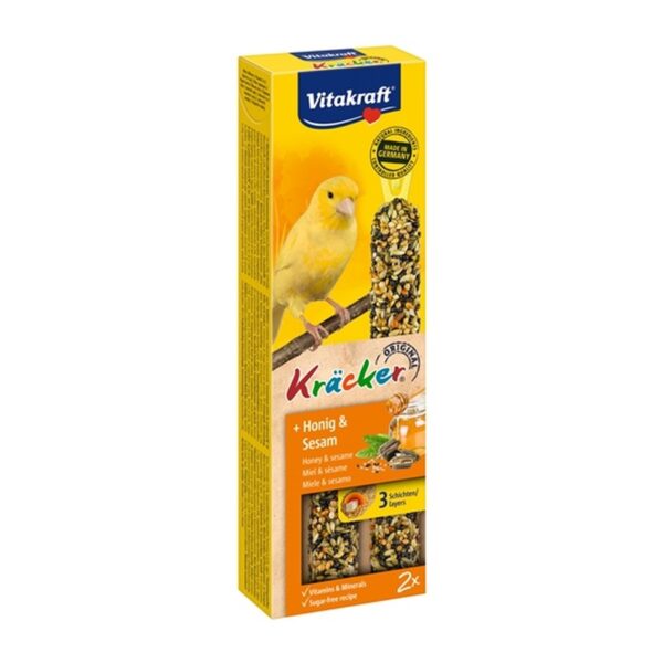 Vitakraft Kanarie Kracker Honing - 2 In 1