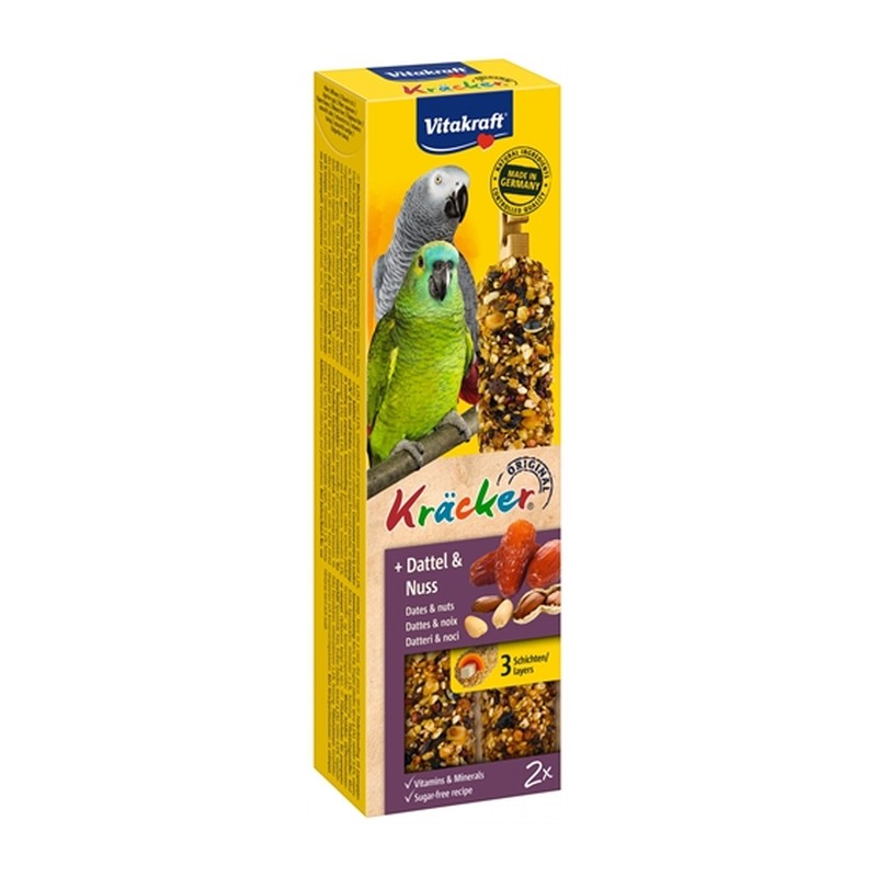 HuisdierXL VDM 358525 image derivative v1 Vitakraft Papegaai Kracker Fruit/Noot - 2 In 1