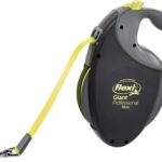 Flexi Rollijn Giant Tape Professional Neon Zwart / Geel - 10 Mtr Tot 50 kg
