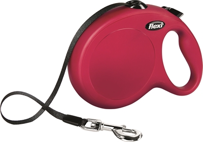 Flexi Rollijn Classic Tape Rood - L 8 Mtr