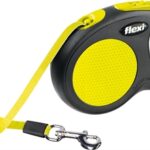 Flexi Rollijn New Classic Neon Tape Zwart / Geel - S 5 Mtr