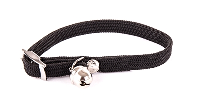 Martin Halsband Kat Elastisch Nylon Zwart - 30 x 1 cm
