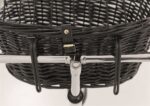 Trixie Wilgen Fietsmand Voorop Zwart Met Kussen En Kap - 50 x 35 x 41 cm