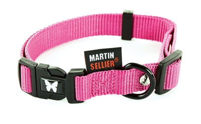 Martin Halsband Verstelbaar Nylon Roze - 30-45 x 1,6 cm