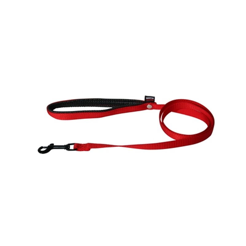 Martin Hondenriem Nylon Rood - 120 x 1,6 cm