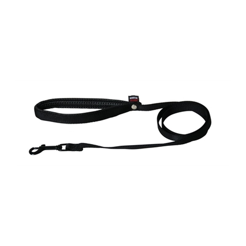Martin Hondenriem Nylon Zwart - 120 x 2,5 cm
