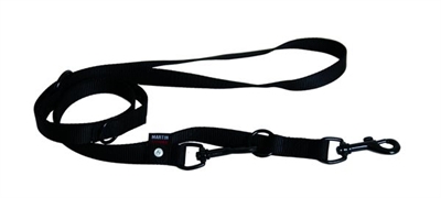 Martin Hondenriem Multipurpose Nylon Zwart - 20 Mmx200 Cm