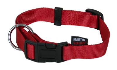Martin Halsband Basic Nylon Rood - 20-30 x 1 cm