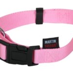Martin Halsband Basic Nylon Roze - 30-45 x 1,6 cm