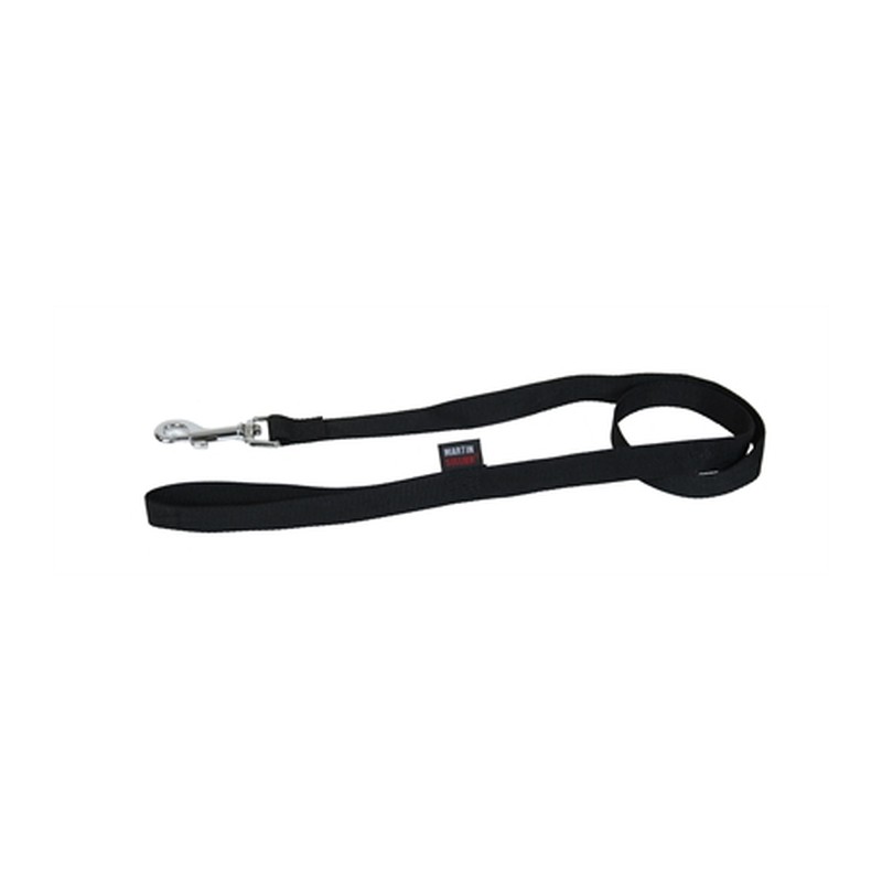 Martin Hondenriem Basic Nylon Zwart - 120 x 1 cm
