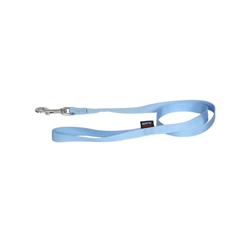 Martin Hondenriem Basic Nylon Blauw - 120 x 1 cm