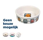 Trixie Voerbak Kat Keramiek Met Print Assorti - 200 ml-12 cm