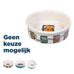 Trixie Voerbak Kat Keramiek Met Print Assorti - 200 ml-12 cm