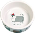 Trixie Voerbak Kat Keramiek Met Print Assorti - 200 ml-12 cm