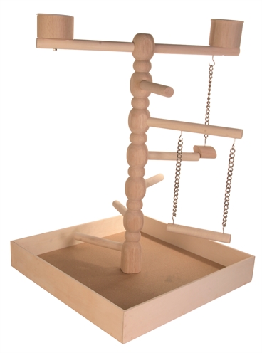 Trixie Speelplaats Hout Voor Agapornis En Parkiet - 41 x 41 x 55 cm